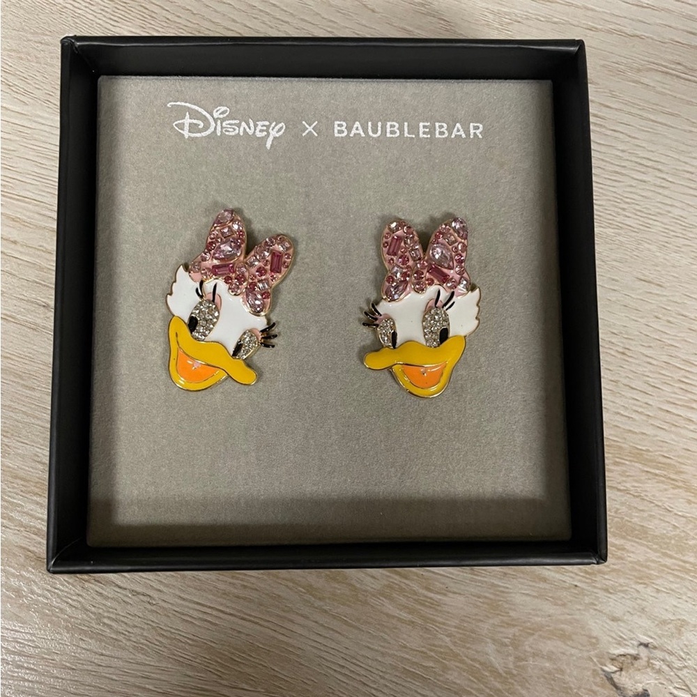 BAUBLEBAR DISNEY X DAISY DUCK GORGEOUS PINK RHINESTONE EARRINGS NEW ‼️LAST ONE‼️